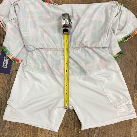 NWT 40 Lime Forty Lime Aces Skirt Pleated Tennis Skort Multicolor Pink Green XXS - Picture 7 of 7